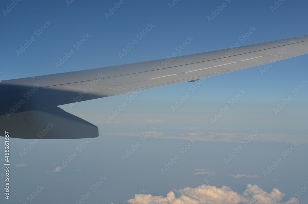 Clouds - view from plain travel Clouds - view from plain travel