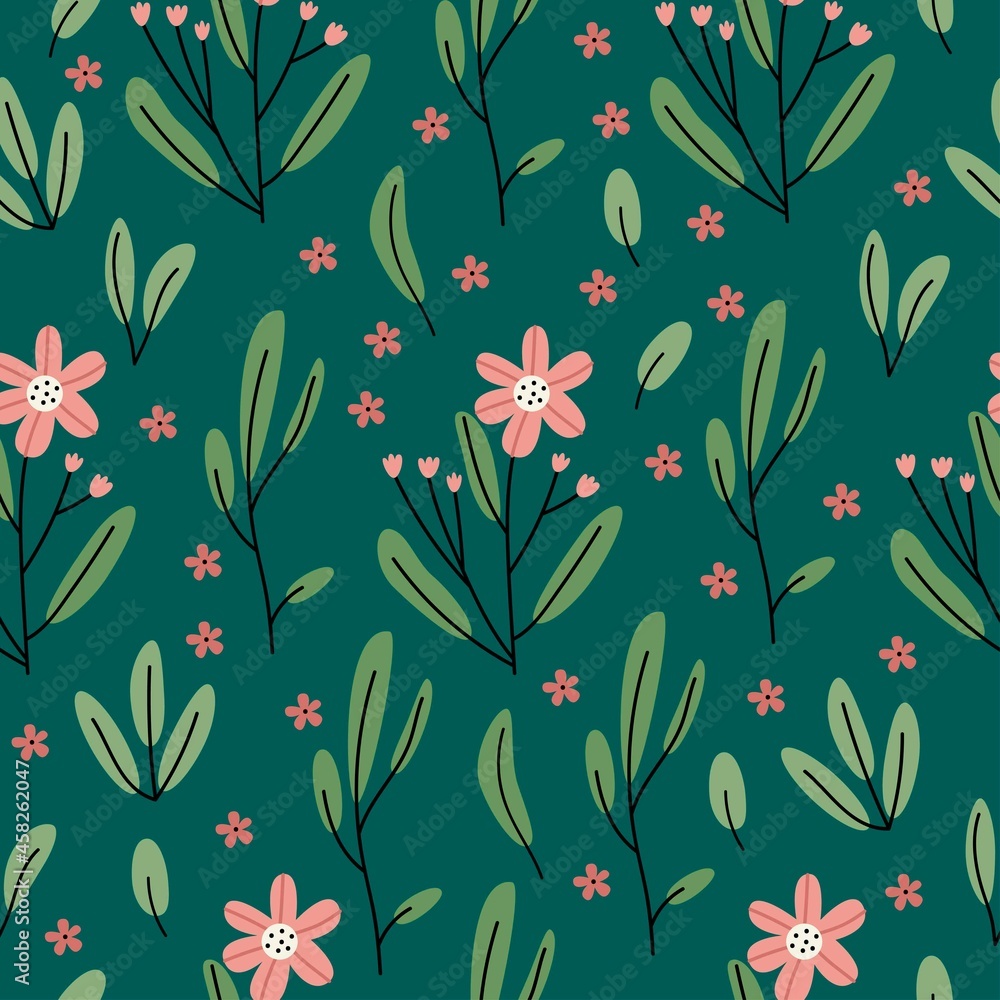 seamless pattern with flowers seamless pattern with flowers