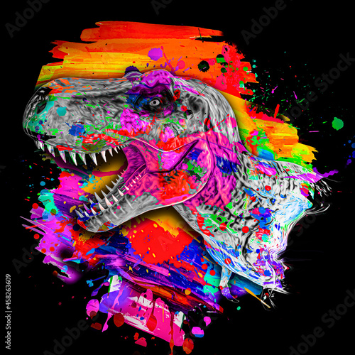 skull t rex of the person