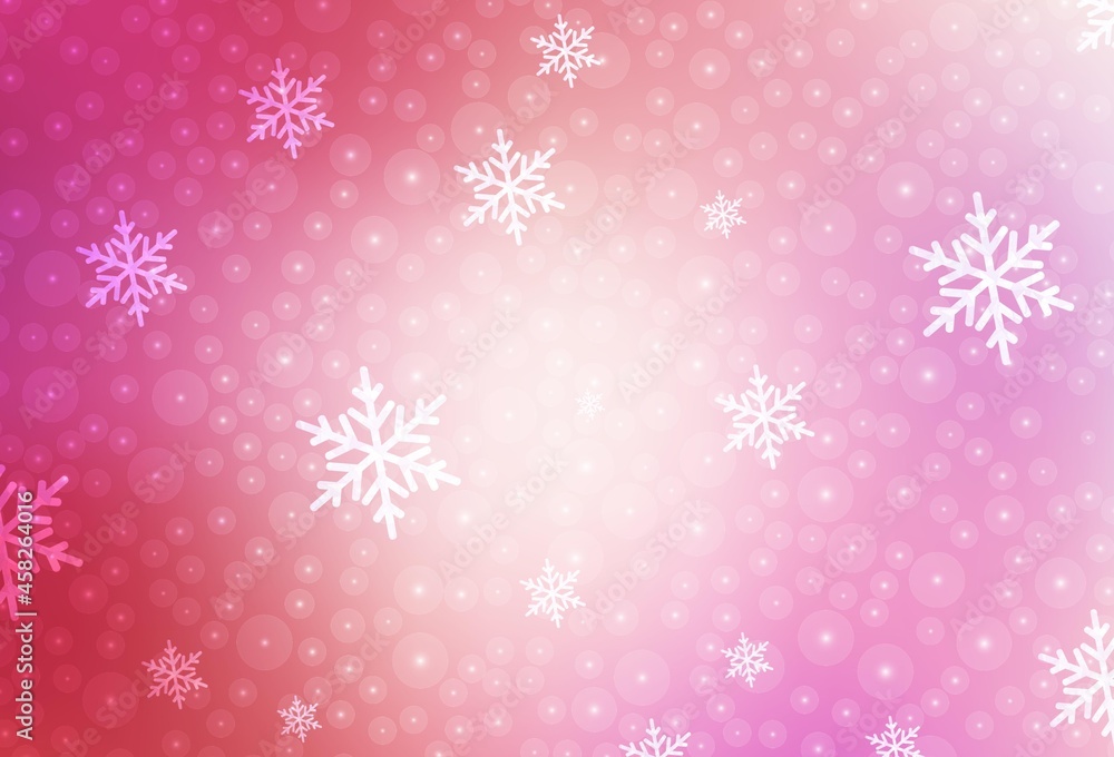 Light Pink vector layout in New Year style. Light Pink vector layout in New Year style.