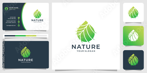 feminine flower lotus spa logo design and business card. creative line style floral lotus spa design