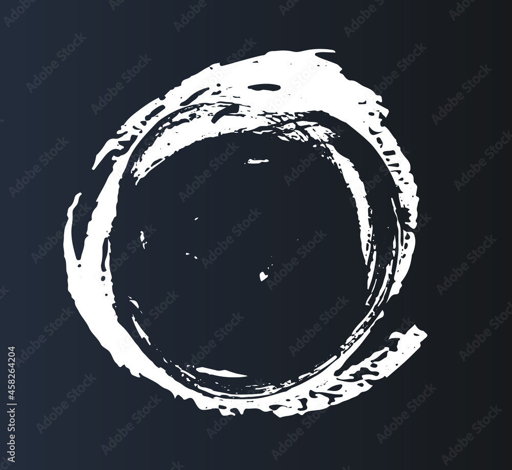 Grunge circle frame on black background.
Grunge circle frame on black background.