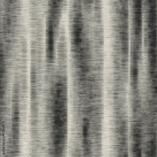 Seamless monochrome urban degrade striped effect in vector repeat graphic motif for print. Vector illustration. Modern worn aged fashion motif. Rough glitch effect. Abstract neutral material textile.