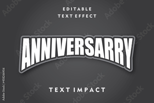 anniversary text effect