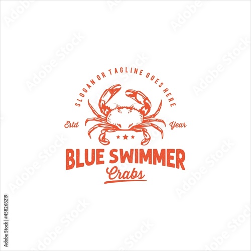 Crab Logo Design Vector Image
