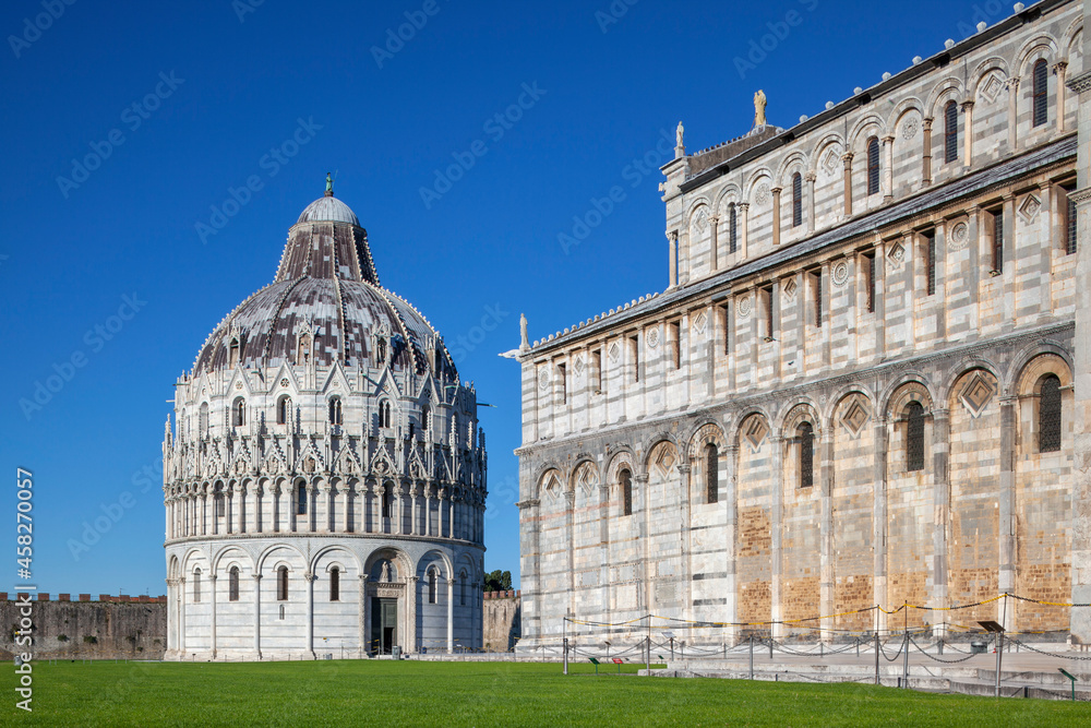  Pisa, Italy, The Square of Miracles Pisa, The Duomo and the Baptistery, nobody