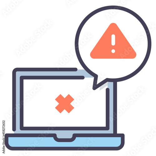 computer error alert icon