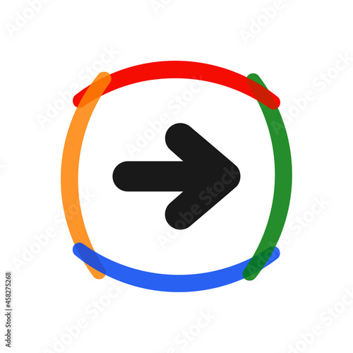 Arrow Forward - Sticker