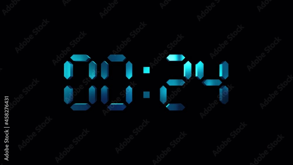 3D blue neon light 30 to 0 second digital countdown on black background.4K 3D rendering countdown numbers, futuristic abstract background. Countdown for show openers, events,movie trailers,vj music
3D blue neon light 30 to 0 second digital countdown on black background.4K 3D rendering countdown numbers, futuristic abstract background. Countdown for show openers, events,movie trailers,vj music