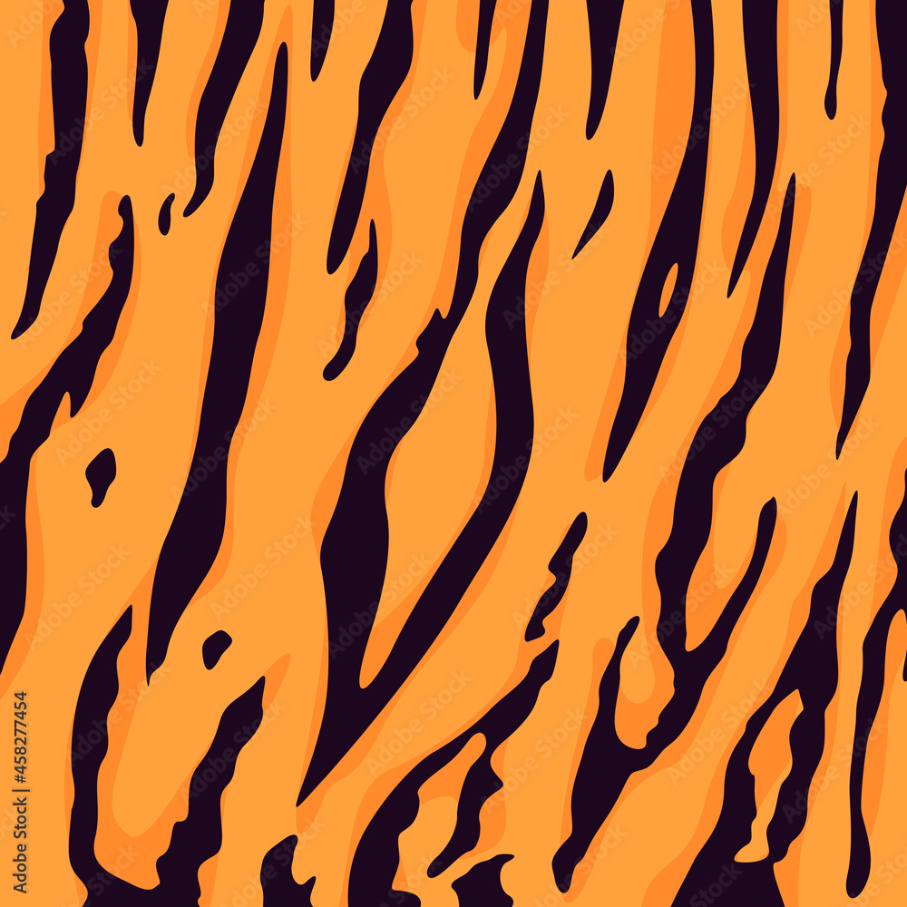 Vector Illustration Tiger Fur Pattern Background Vector Illustration Tiger Fur Pattern Background