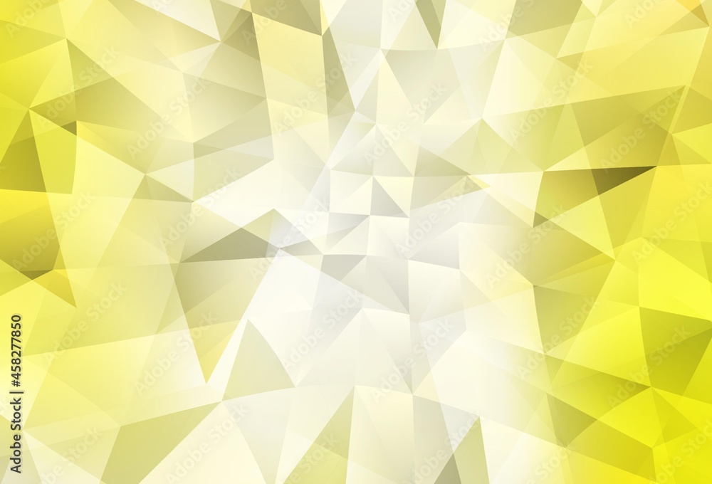 Light Yellow vector shining triangular backdrop. Light Yellow vector shining triangular backdrop.
