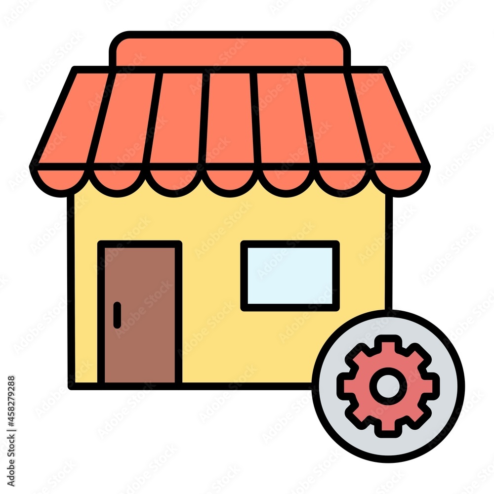 Vector SME Filled Outline Icon Design Vector SME Filled Outline Icon Design