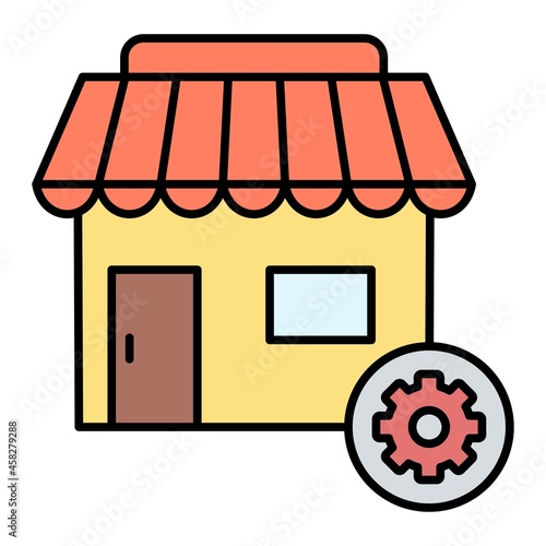 Vector SME Filled Outline Icon Design