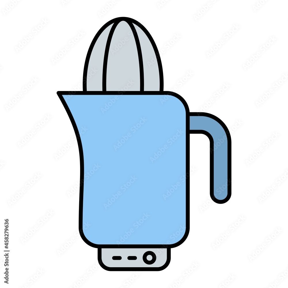 Vector Squeezer Filled Outline Icon Design Vector Squeezer Filled Outline Icon Design