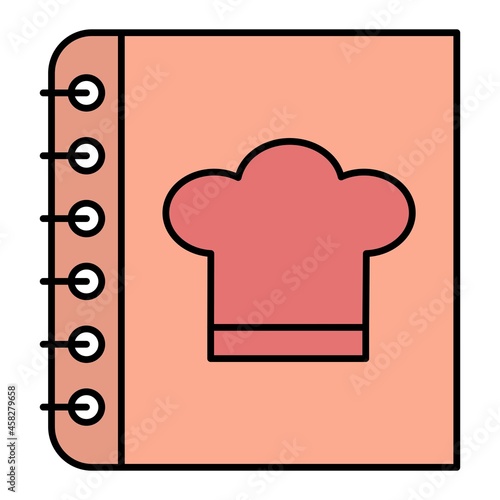 Vector Recipe Filled Outline Icon Design