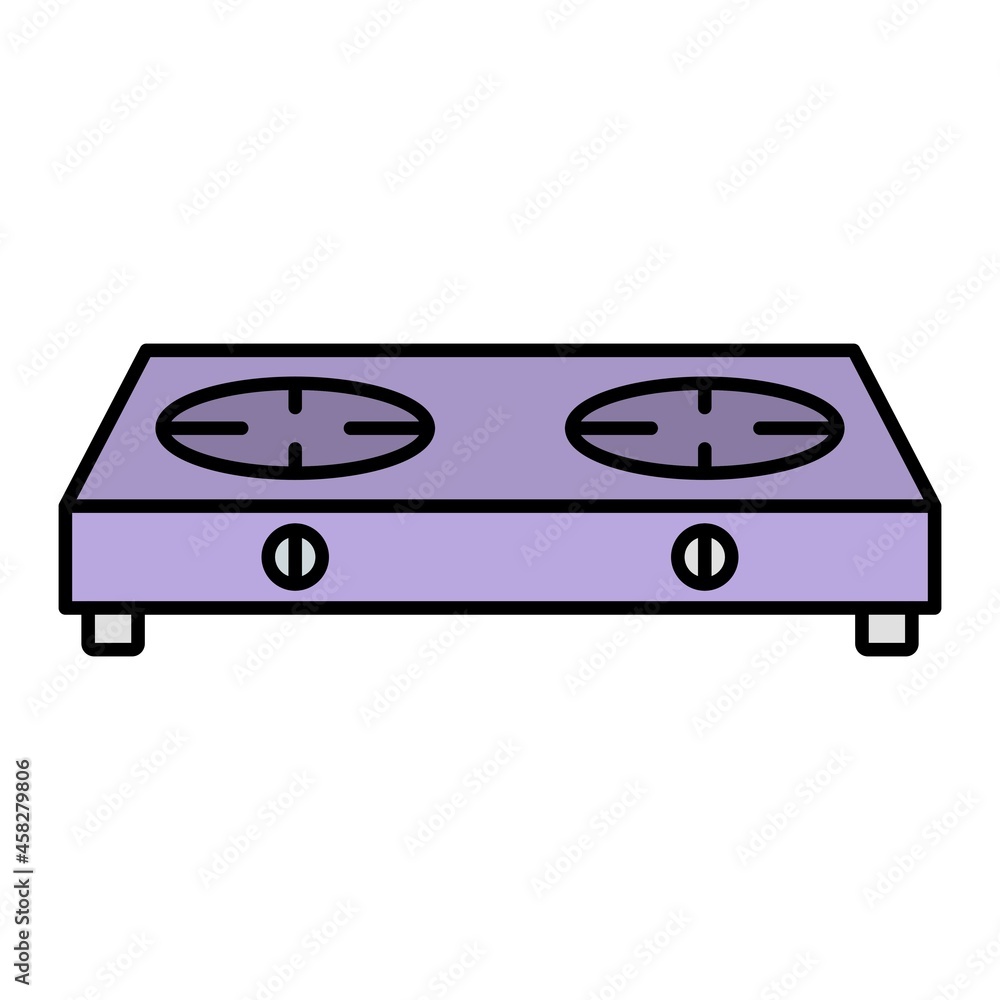 Vector Stove Filled Outline Icon Design Vector Stove Filled Outline Icon Design