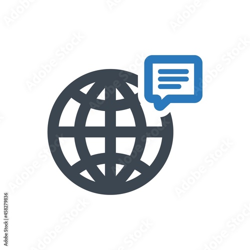 Global communications icon