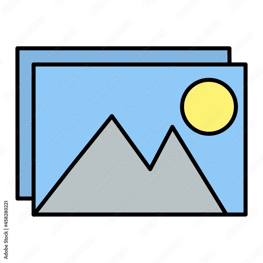 Vector Image Filled Outline Icon Design Vector Image Filled Outline Icon Design