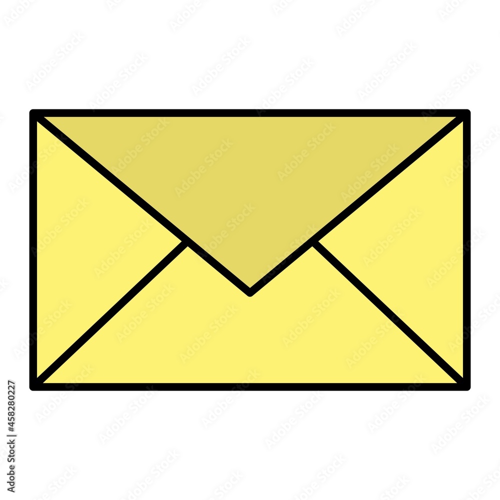Vector Mail Filled Outline Icon Design Vector Mail Filled Outline Icon Design