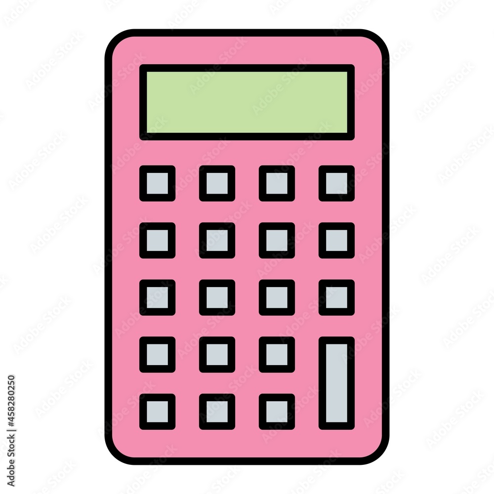 Calculator Filled Outline Icon Design Calculator Filled Outline Icon Design
