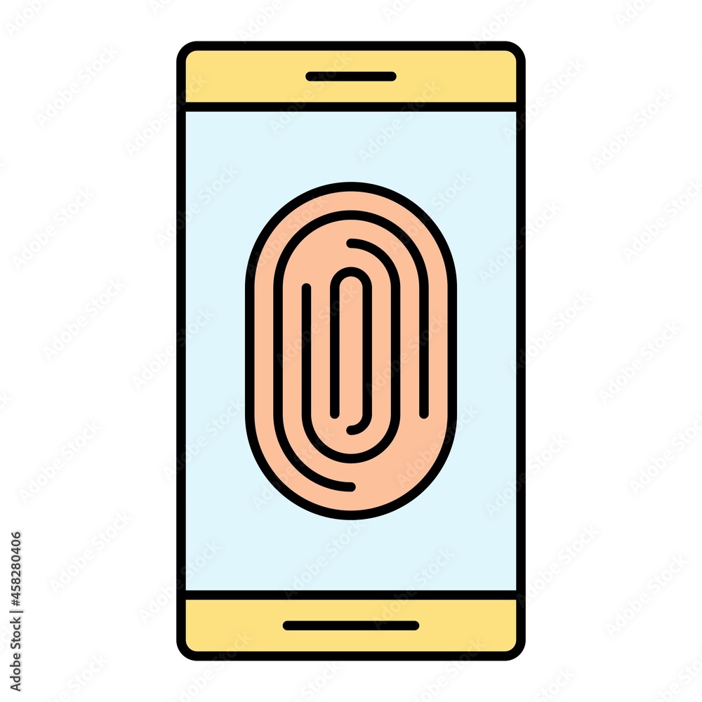 Vector Mobile Filled Outline Icon Design Vector Mobile Filled Outline Icon Design