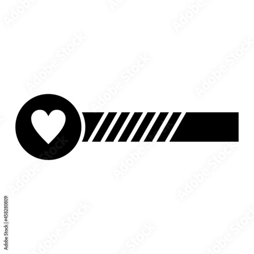 Vector Health Bar Glyph Icon Design