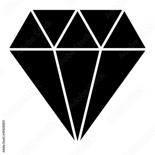 Vector Diamonds Glyph Icon Design