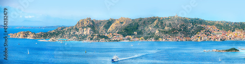Fototapeta Naklejka Na Ścianę i Meble -  Fabulous view on  Santo Stefano and La Maddalena islands from Palau.