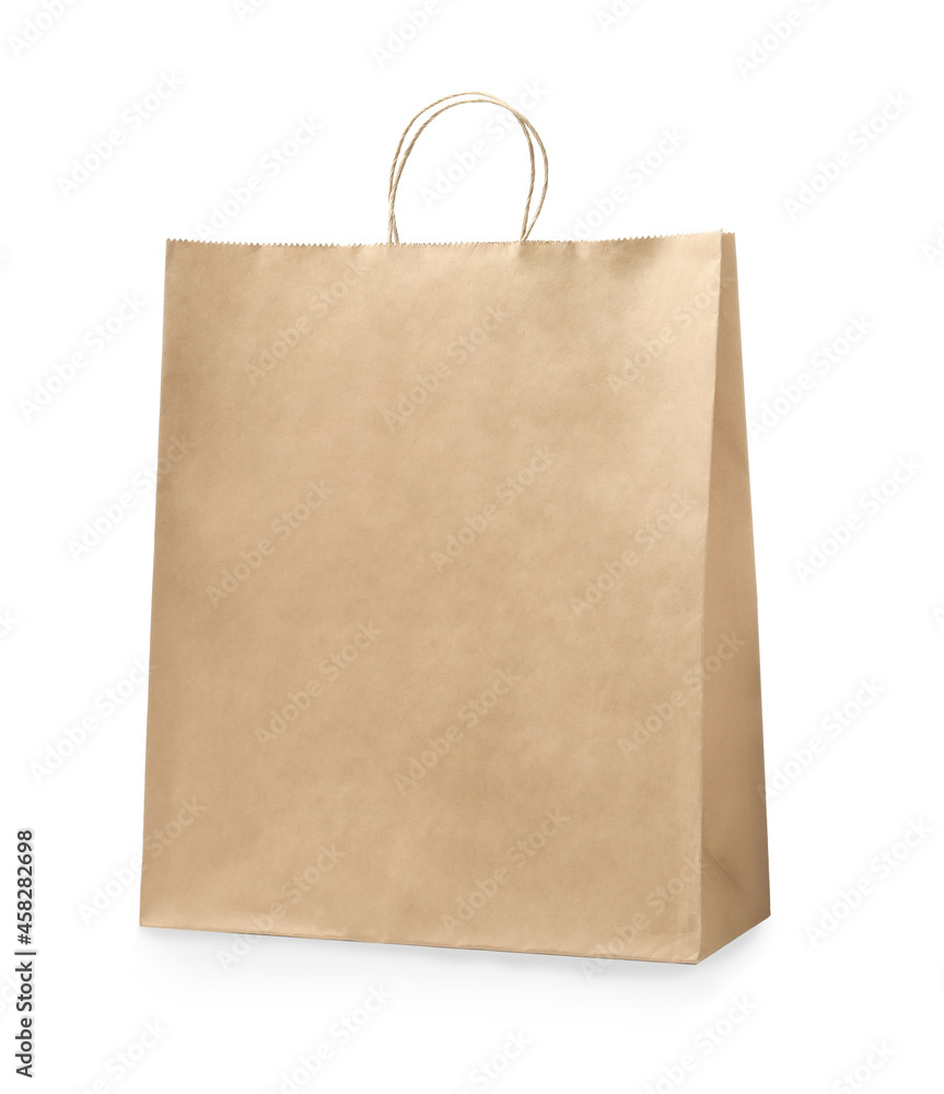 Empty shopping paper bag isolated on white Empty shopping paper bag isolated on white