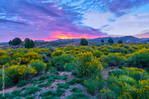 Sunset over Mammoth Ridge in the Dixie National Forest near Hatch, UT.