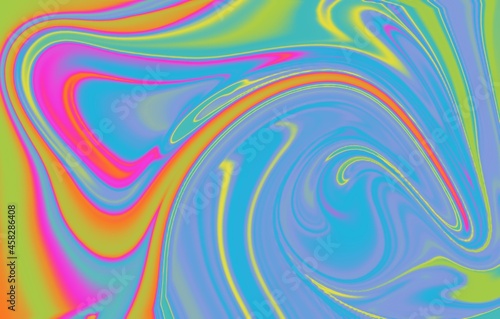 Modern colorful flow background. Wave color Liquid shape. Abstract design.Color Dynamic. Liquid Screen series. Abstract arrangement of vibrant flow of hues and gradients suitable for projects on art, 