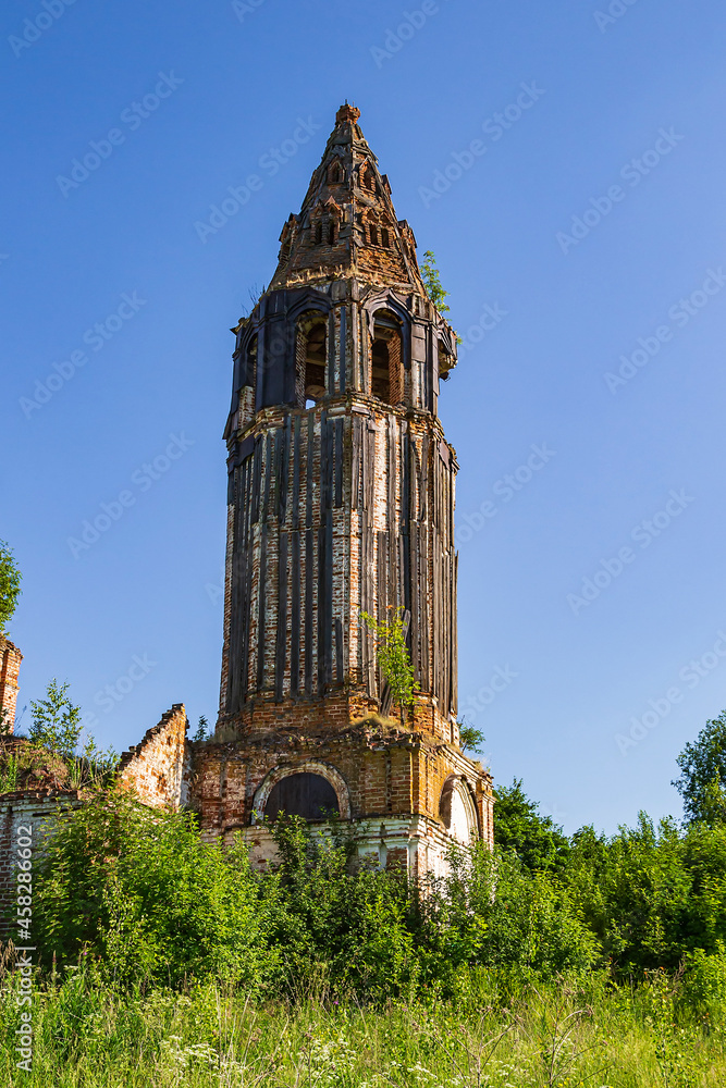 Fototapeta premium an abandoned Orthodox bell tower