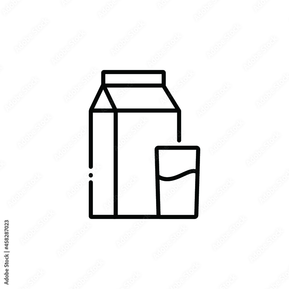 Dairy icon in linear, outline icon isolated on white background Dairy icon in linear, outline icon isolated on white background