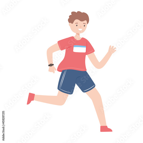 athlete runner cartoon