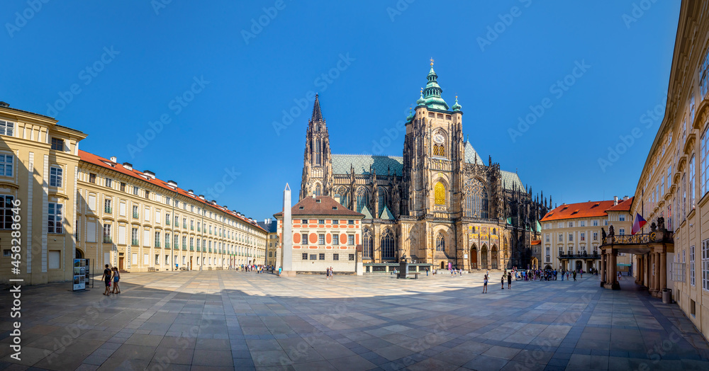 St. Vitus Cathedral in the castle courtyard, Prague, Czech republic
