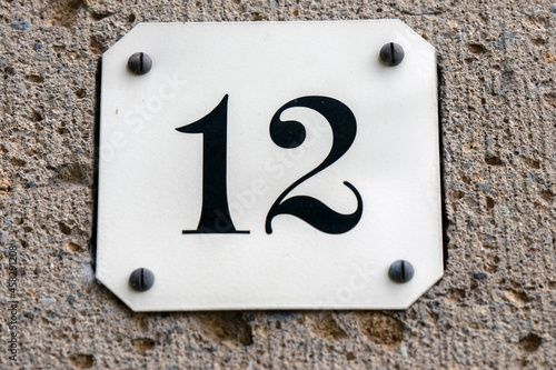 Close Up House Number 12 At Amsterdam The Netherlands 19-9-2021