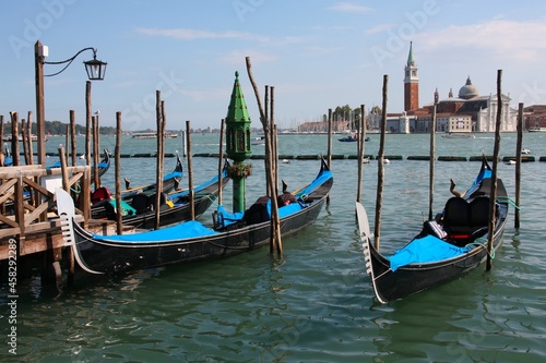 Gondolas in Venice, Italy © Tupungato