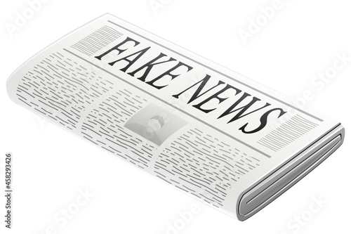 Fake news paper newspaper (cut out)