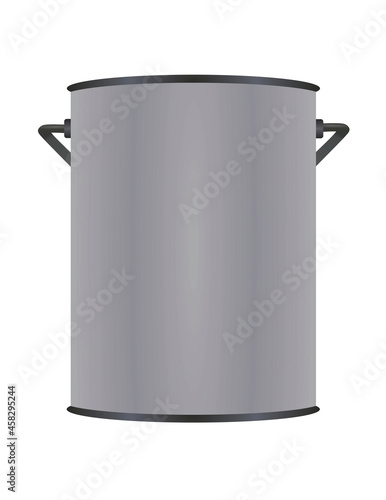 Blank color bucket. vector illustration