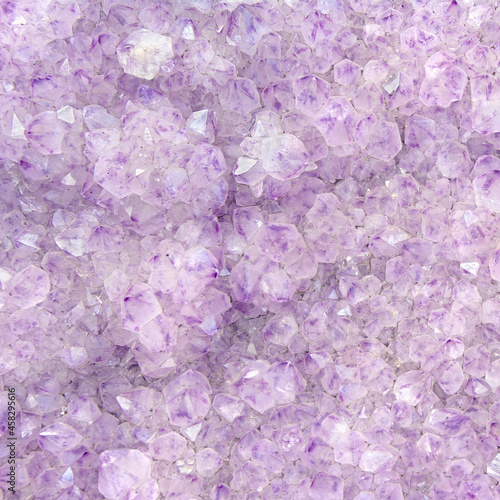 Natural violet amethyst stone close