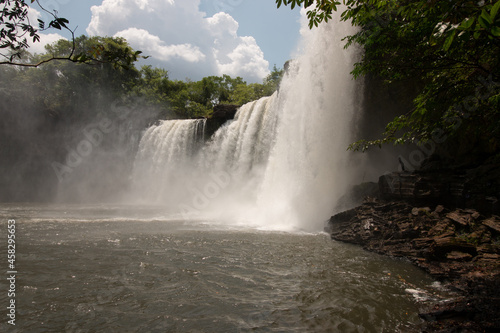 The Cachoeira de Sao Romao in Chapada do Mesas near the city of Carolina, in the state of Maranhao.