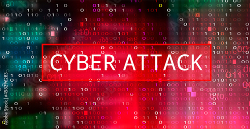 Futuristic Digital Technology Vector Background. Cyber Attack, Ransomware, Malware, Scareware Concept