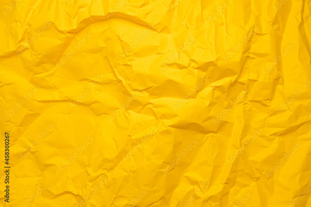 Yellow paper texture background. Crumpled paper abstract shape background with space paper for text Yellow paper texture background. Crumpled paper abstract shape background with space paper for text