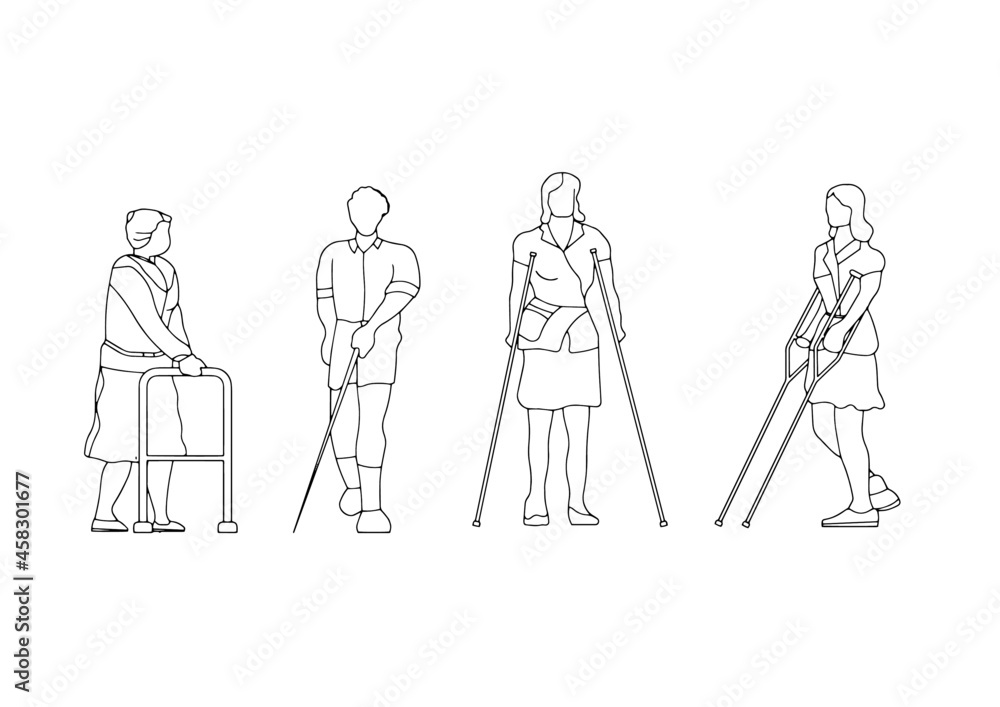 Disabled persons. Disabled persons.