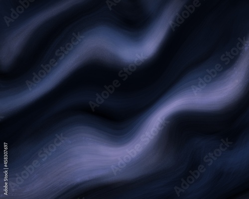 Abstract dark blue and purple liquid fluid acrylic paint 