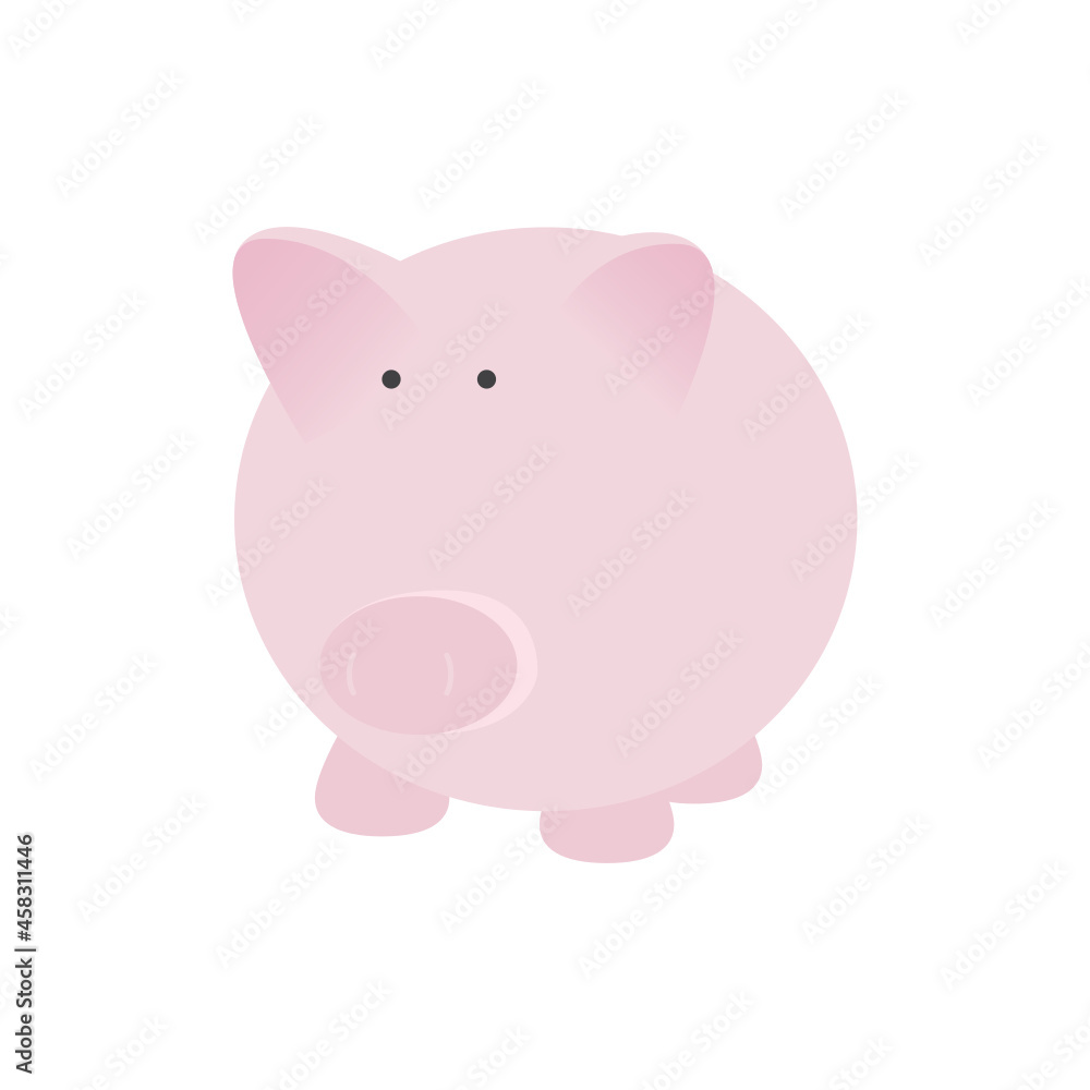 Pig Vector, Pig Icon, Pink Pig Cartoon, Piggy Bank, Farm Animal, Zoo Animal, Wild Pig Boar Vector Illustration Isolated Background Pig Vector, Pig Icon, Pink Pig Cartoon, Piggy Bank, Farm Animal, Zoo Animal, Wild Pig Boar Vector Illustration Isolated Background