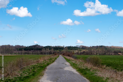 blue sky with white clouds