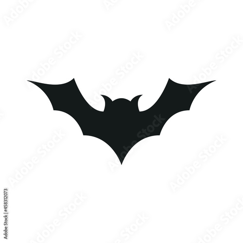 Wallpaper Mural Bat Vector Icon, Halloween Bat Background, Bat Silhouette, Cave Animal, Vampire Template, Scary Bat Drawing, Vector Illustration Background Torontodigital.ca