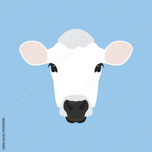 Cow Icon, Cow Vector, Cute Cow Cartoon, Farm Animal, Milk Branding, Branding Logo, Design Vector Illustration Background