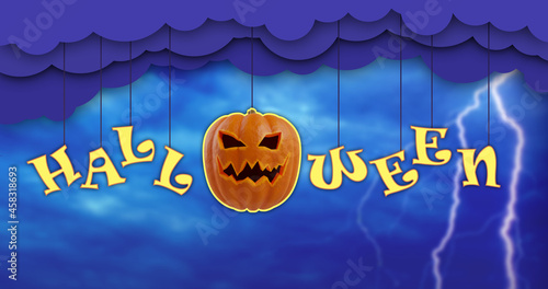 Halloween banner. Halloween...